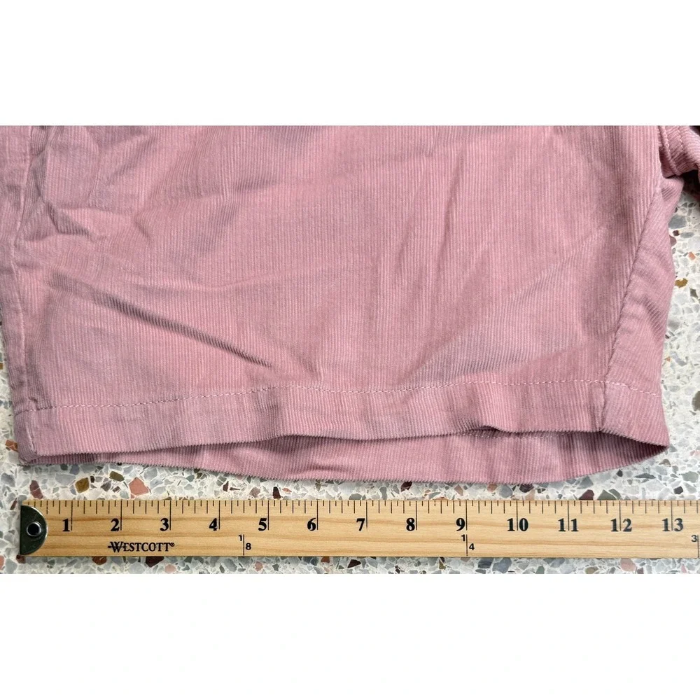 Onia Men's Pink  Drawstring Waist Corduroy Pattern Shorts Size XXL‎